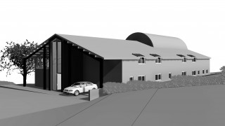 The Barn Feasibility One Storey Visual 3. BW